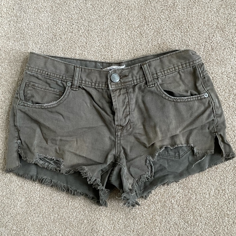 Free people distressed shorts